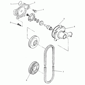WATER PUMP - 0976676 (4937753775C012)