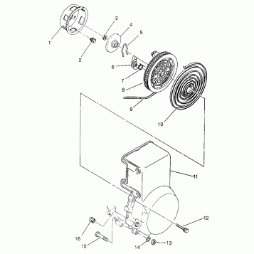 RECOIL STARTER XLT SP 0976676 (4937753775D003)