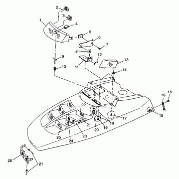 HOOD/HEADLIGHT XLT LTD 0973756 and EUROPEAN XLT LTD E973756 (4937793779A010)
