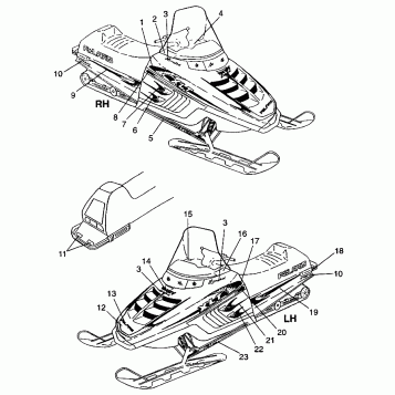 DECALS XLT LTD 0973756 and EUROPEAN XLT LTD E973756 (4937793779A011)