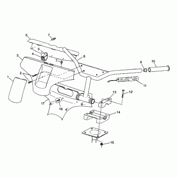 STEERING - HANDLEBAR XLT LTD 0973756 and EUROPEAN XLT LTD E973756 (4937793779B001)