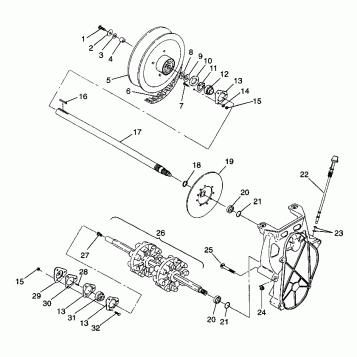 DRIVE TRAIN  XLT LTD 0973756 and EUROPEAN XLT LTD E973756 (4937793779B007)