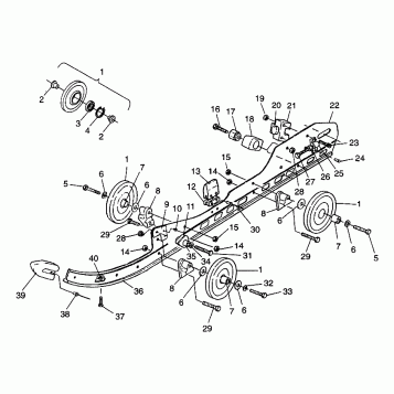 RAIL MOUNTING (SUSPENSION) XLT LTD 0973756 and EUROPEAN XLT LTD E973756 (4937793779B008)