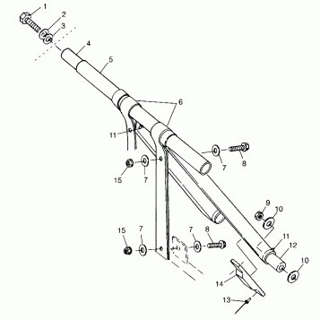 FRONT TORQUE ARM XLT LTD 0973756 and EUROPEAN XLT LTD E973756 (4937793779B010)