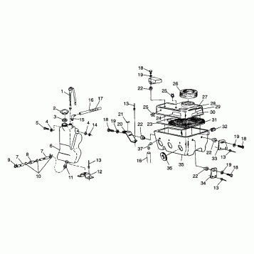 OIL TANK/AIR BOX XLT LTD 0973756 and EUROPEAN XLT LTD E973756 (4937793779C003)