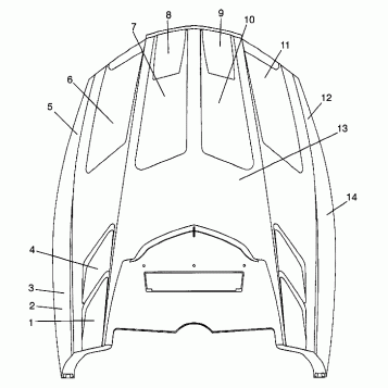 HOOD - FOAM/FOIL Storm 0975782, Storm S.E. H975782, European Storm S.E. E97 (4937823782B001)