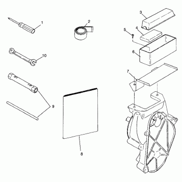 TOOL KIT/BOX Storm 0975782, Storm S.E. H975782, European Storm S.E. E975782 (4937823782B006)