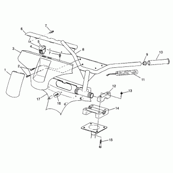 STEERING - HANDLEBAR Storm 0975782, Storm S.E. H975782, European Storm S.E. (4937823782B007)