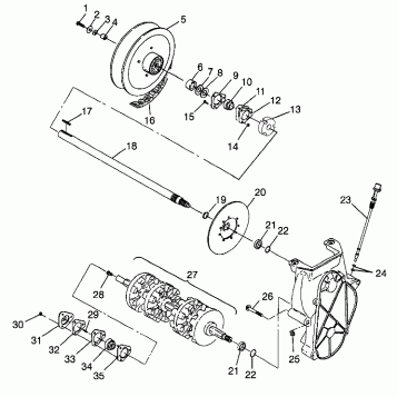 DRIVE TRAIN Storm 0975782, Storm S.E. H975782, European Storm S.E. E975782, (4937823782C007)