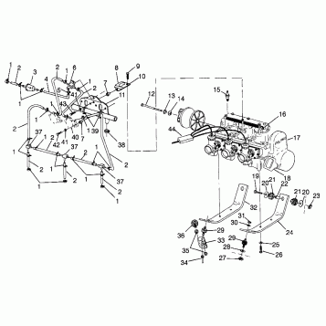 ENGINE MOUNTING Storm 0975782, Storm S.E. H975782, European Storm S.E. E975 (4937823782C008)