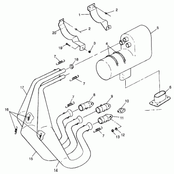 EXHAUST SYSTEM Storm 0975782, Storm S.E. H975782, European Storm S.E. E9757 (4937823782C009)