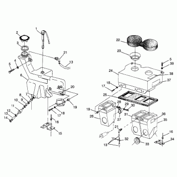 OIL TANK / AIR BOX Storm 0975782, Storm S.E. H975782, European Storm S.E. E (4937823782C010)