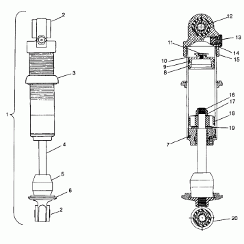 FOX SHOCK - IFS Storm 0975782, Storm S.E. H975782, European Storm S.E. E975 (4937823782C011)