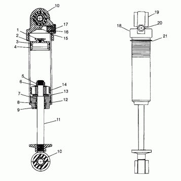 FOX SHOCK - GAS, MIDDLE Storm 0975782, Storm S.E. H975782, European Storm S (4937823782C012)