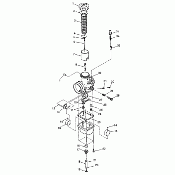 CARBURETOR Storm 0975782, Storm S.E. H975782, European Storm S.E. E975782, (4937823782D005)