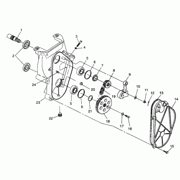 CHAINCASE 600 XCR 0975677, 600 XCR SE H975677 and EUROPEAN 600 XCR SE E9756 (4937963796B009)