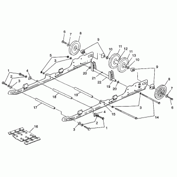 SUSPENSION 600 XCR 0975677, 600 XCR SE H975677 and EUROPEAN 600 XCR SE E975 (4937963796B011)