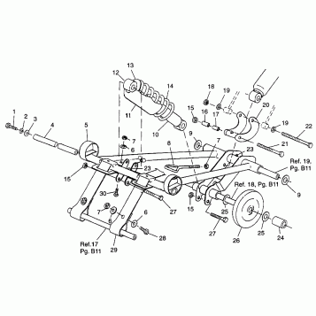 FRONT TORQUE ARM 600 XCR 0975677, 600 XCR SE H975677 and EUROPEAN 600 XCR S (4937963796B013)