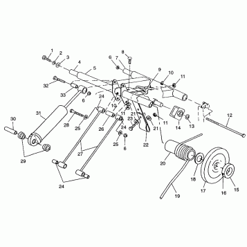 REAR TORQUE ARM 600 XCR 0975677, 600 XCR SE H975677 and EUROPEAN 600 XCR SE (4937963796B014)