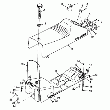 SEAT and GAS TANK ULTRA 0976778 and EUROPEAN ULTRA E976778 (4938053805A007)
