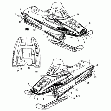 DECALS ULTRA 0976778 and EUROPEAN ULTRA E976778 (4938053805A010)
