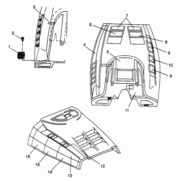 HOOD - FOAM/FOIL ULTRA 0976778 and EUROPEAN ULTRA E976778 (4938053805A014)
