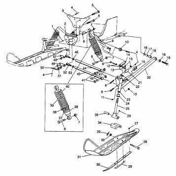 FRONT SUSPENSION and SKI ULTRA 0976778 and EUROPEAN ULTRA E976778 (4938053805B001)
