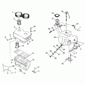 OIL TANK / AIR BOX ULTRA 0976778 and EUROPEAN ULTRA E976778 (4938053805C003)