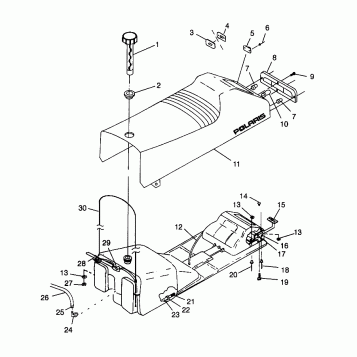 SEAT and GAS TANK ULTRA SP 0970678 (4938093809A006)