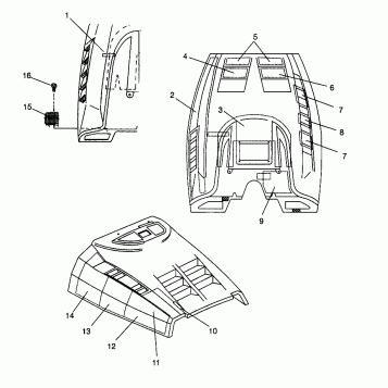 HOOD - FOAM/FOIL ULTRA SP 0970678 (4938093809A013)