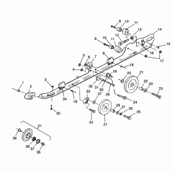 RAIL MOUNTING (SUSPENSION) ULTRA SP 0970678 (4938093809B010)