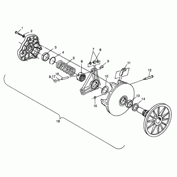 DRIVE CLUTCH ULTRA SP 0970678 (4938093809B013)