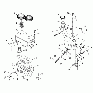 OIL TANK / AIR BOX ULTRA SP 0970678 (4938093809C003)