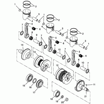 PISTON and CRANKSHAFT ULTRA SP 0970678 (4938093809C008)