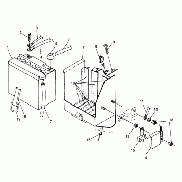 BATTERY BOX ULTRA TOURING 0975378 and EUROPEAN ULTRA TOURING E975378 (4938133813B014)
