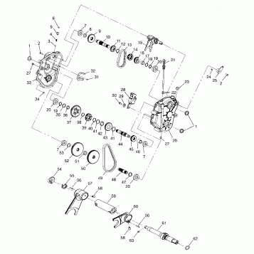 GEARCASE WIDETRAK GT 0972061 and EUROPEAN WIDETRAK GT E972061 (4938173817B009)