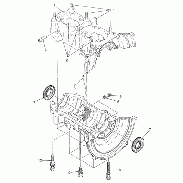 CRANKCASE WIDETRAK GT 0972061 and EUROPEAN WIDETRAK GT E972061 (4938173817C005)