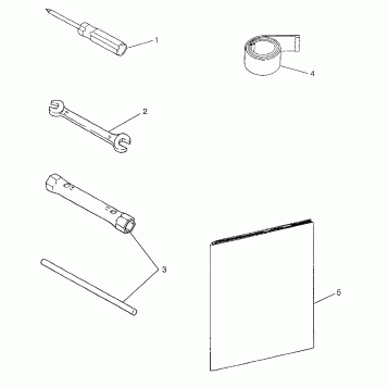 TOOL KIT WIDETRAK GT 0972061 and EUROPEAN WIDETRAK GT E972061 (4938173817C013)