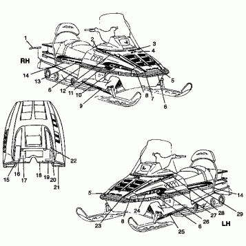 DECALS WIDETRAK LX 0972065 and  EUROPEAN WIDETRAK LX E972065 (4938223822A011)