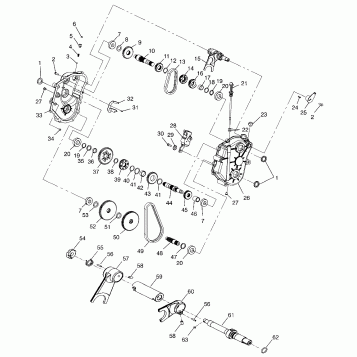 GEARCASE WIDETRAK LX 0972065 and EUROPEAN WIDETRAK LX E972065 (4938223822B005)