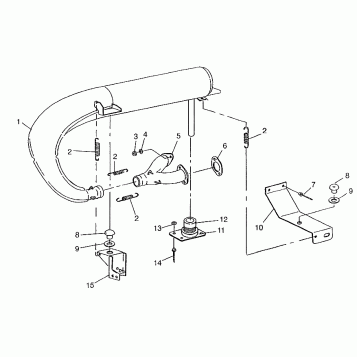 EXHAUST SYSTEM WIDETRAK LX 0972065 and  EUROPEAN WIDETRAK LX E972065 (4938223822C003)