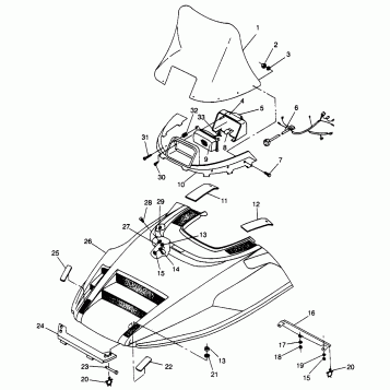 HOOD LITE GT 0973133 and EUROPEAN LITE GT E973133 (4938253825A009)
