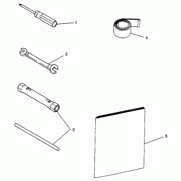 TOOL KIT LITE GT 0973133 and EUROPEAN LITE GT E973133 (4938253825A014)