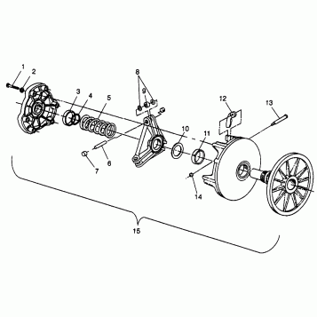 DRIVE CLUTCH LITE GT 0973133 and EUROPEAN LITE GT E973133 (4938253825B011)