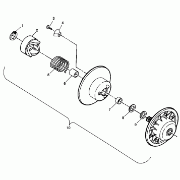 DRIVEN CLUTCH LITE GT 0973133 and EUROPEAN LITE GT E973133 (4938253825B012)