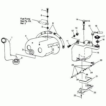 OIL TANK / AIR BOX LITE GT 0973133 and EUROPEAN LITE GT E973133 (4938253825C001)