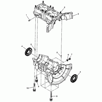 CRANKCASE LITE GT 0973133 and EUROPEAN LITE GT E973133 (4938253825C003)