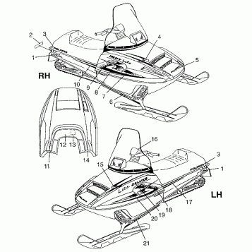 DECALS LITE 0973433 and LITE DELUXE 0973431 (4938273827A011)