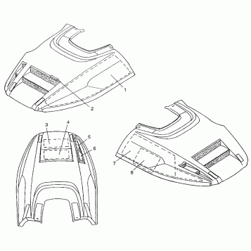 HOOD - FOAM/FOIL LITE 0973433 and LITE DELUXE 0973431 (4938273827A012)