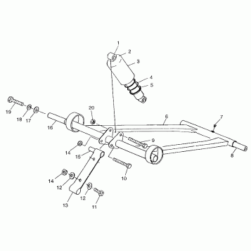 FRONT TORQUE ARM - 0973433 (4938273827B009)